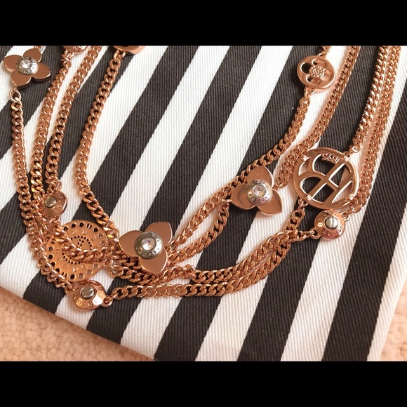 ⚡️LightningSale⚡️HTF🌟HENRI BENDEL Double Strand Toggle Necklace - Rose Goldtone - Picture 6 of 9